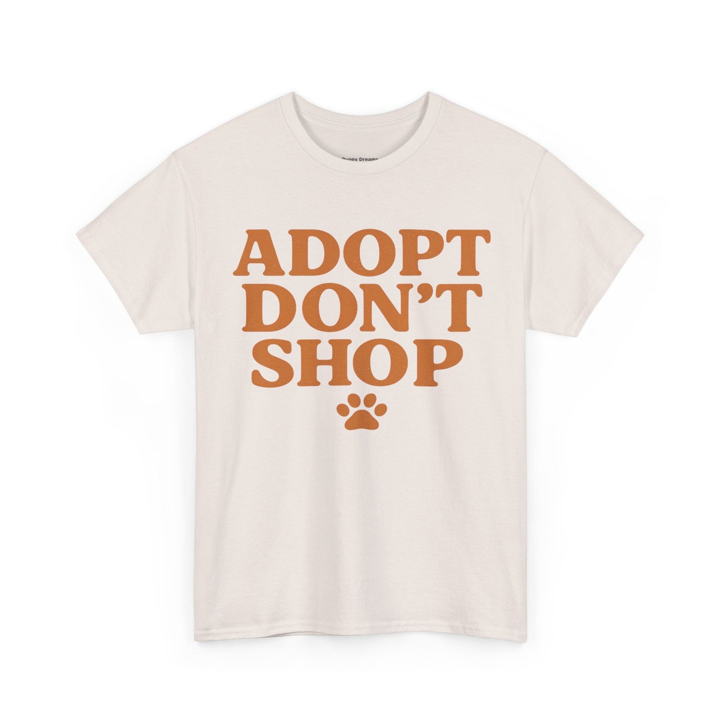Adopt Don't Shop Unisex Heavy Cotton Tee, Pet Lover Gift, Animal Rescue T-Shirt, Ethical Fashion, Animal Rights, Casual Everyday Wear