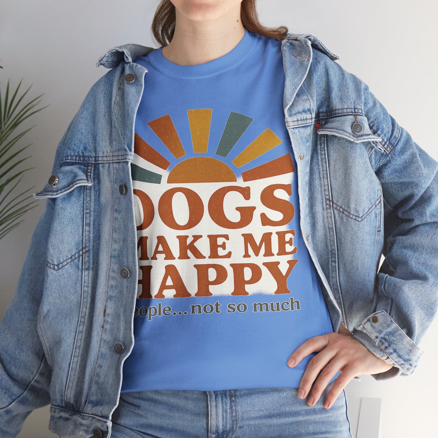 Dog Lover's Unisex Heavy Cotton Tee - Relaxed Fit, Perfect for Pet Owners, Casual Wear, Gift Ideas, Dog-Themed Apparel