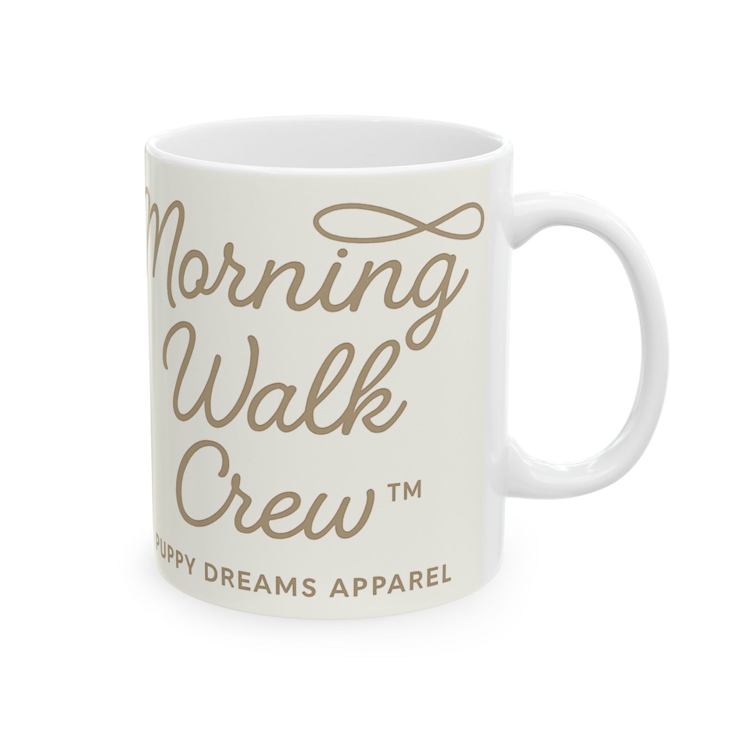 Cozy Coffee Ceramic Mug for Dog Lovers, Morning Walk Crew Mug, Gift for Pet Owners, Puppy Lover's Drinkware, Cute Animal Mug, Dog [...]
