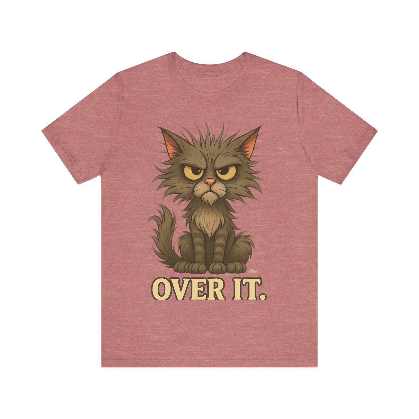 Over It Cat T-Shirt — Grumpy Kitty Graphic Tee