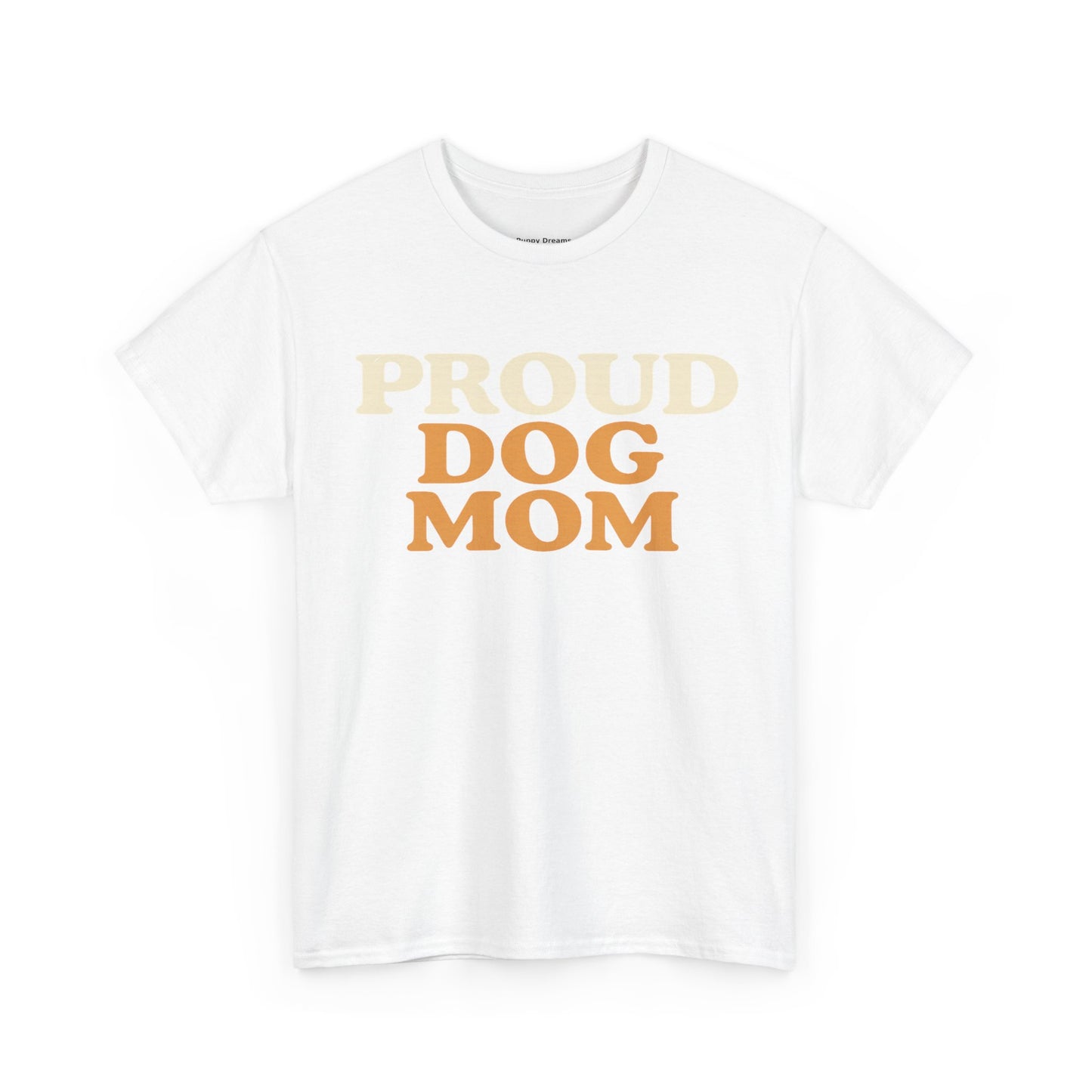 Proud Dog Mom Tee - Unisex Heavy Cotton T-Shirt, Dog Lover Gift, Pet Parent Apparel, Casual Weekend Outfit, Dog Mom Life