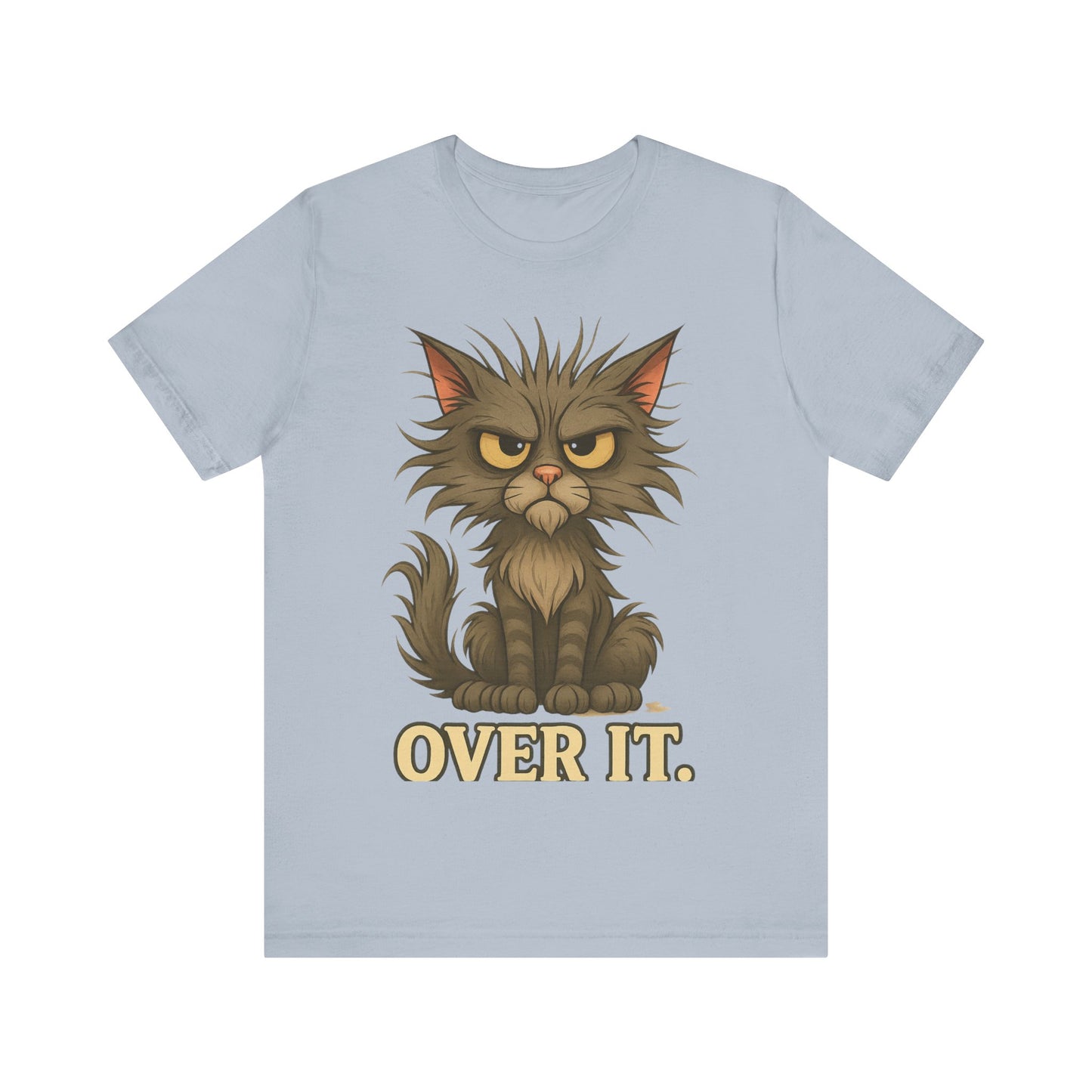 Over It Cat T-Shirt — Grumpy Kitty Graphic Tee