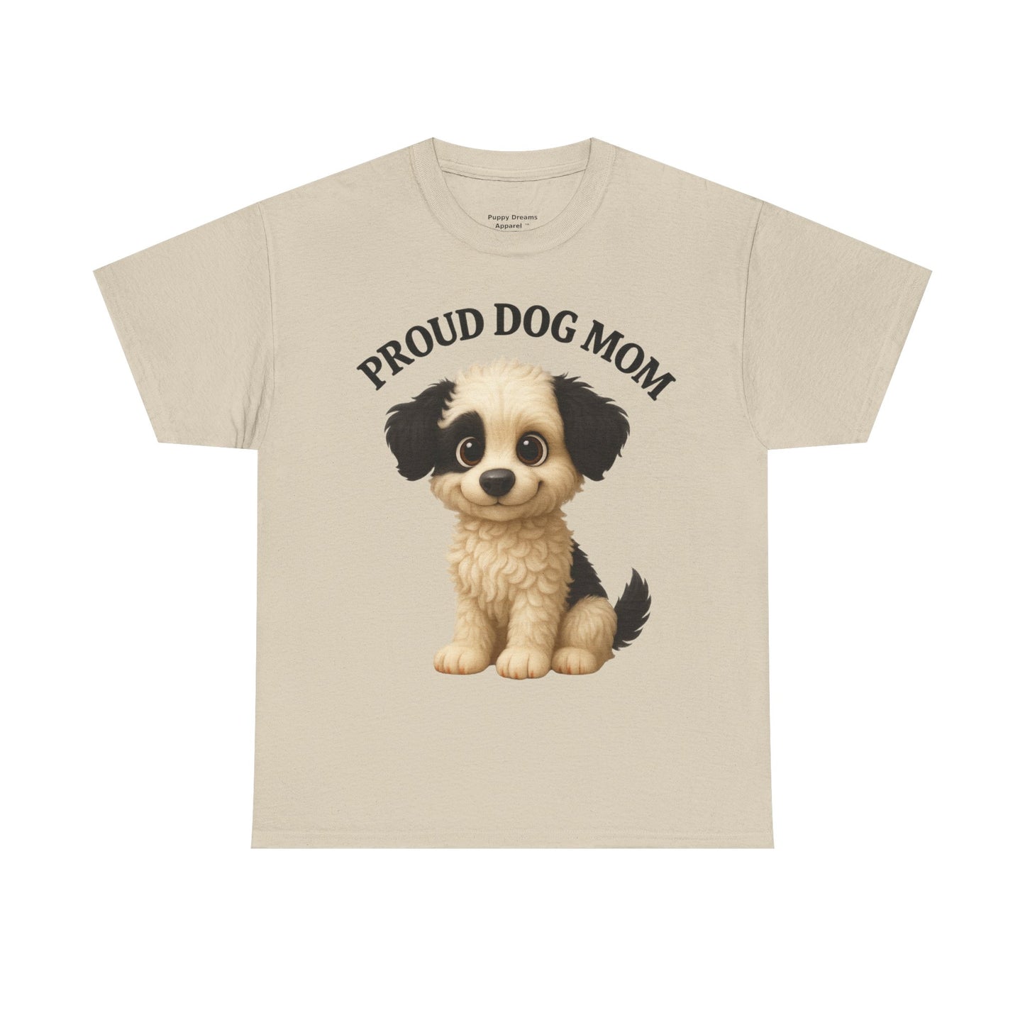 Proud Dog Mom Tee, Unisex Cotton Shirt for Dog Lovers, Pet Owner Gift, Casual Wear, Animal Lover Apparel
