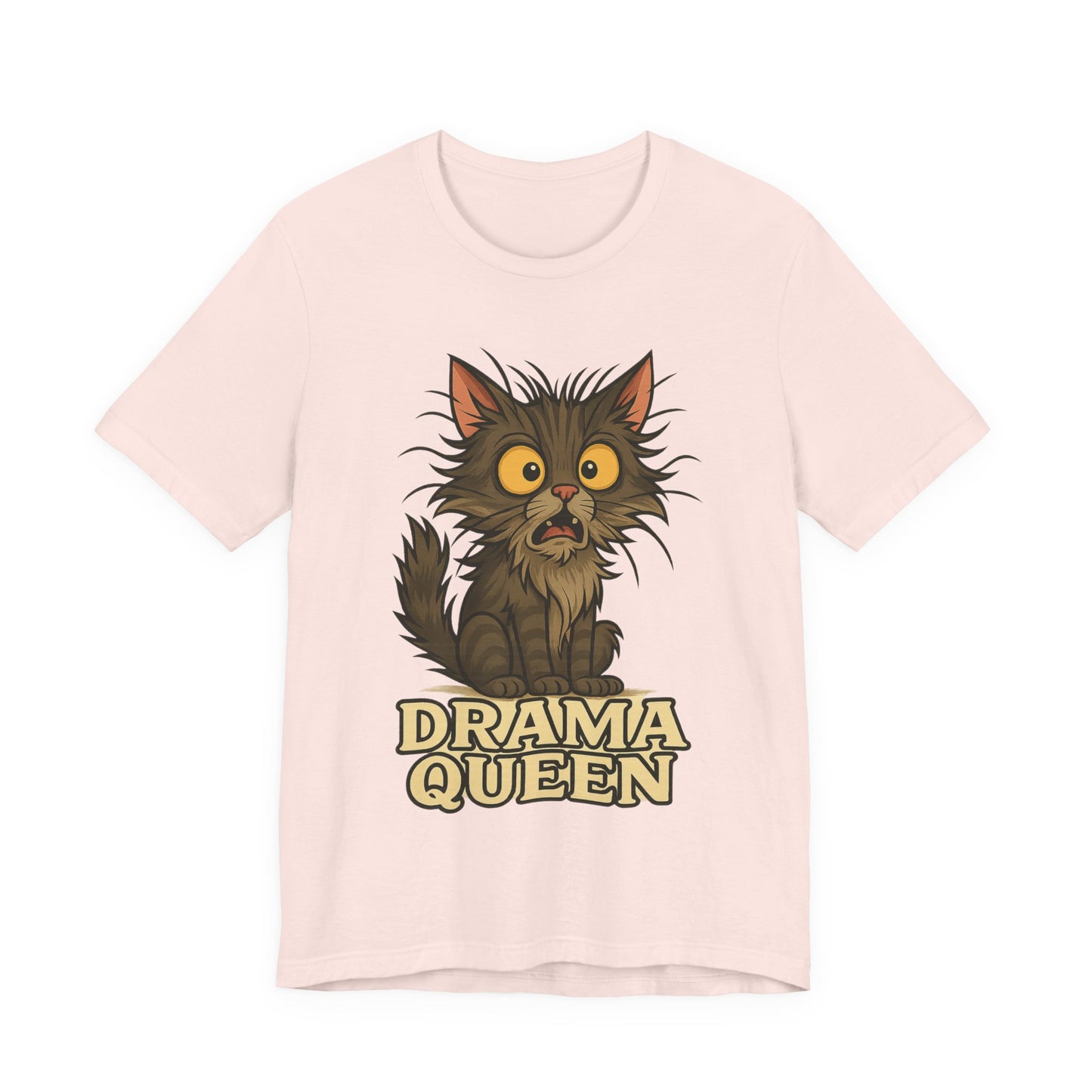 Drama Queen Cat T-Shirt — Crazy Cats Vintage Graphic Tee