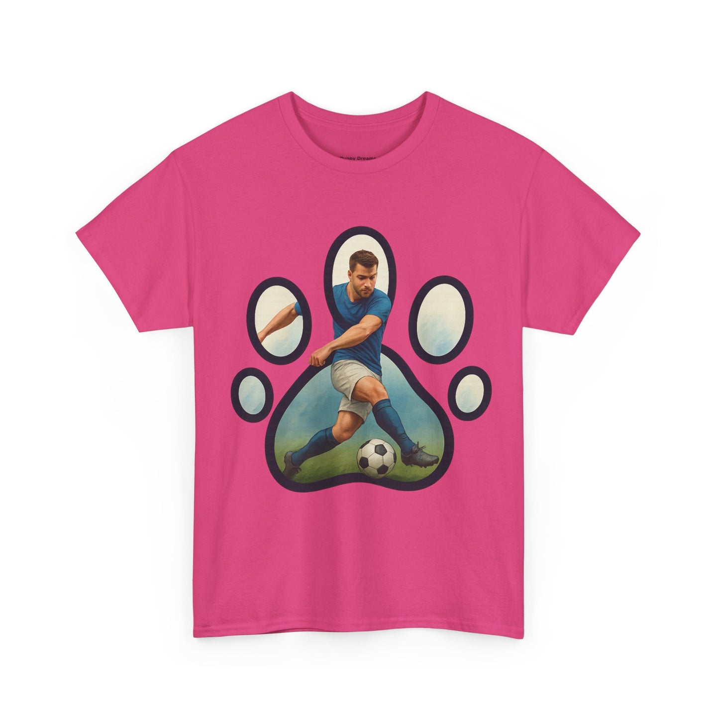 Soccer Paw Print Tee | Pet Lover Shirt, Animal Paw T-Shirt, Sports Gift, Unisex Apparel, Dog Lover Clothing