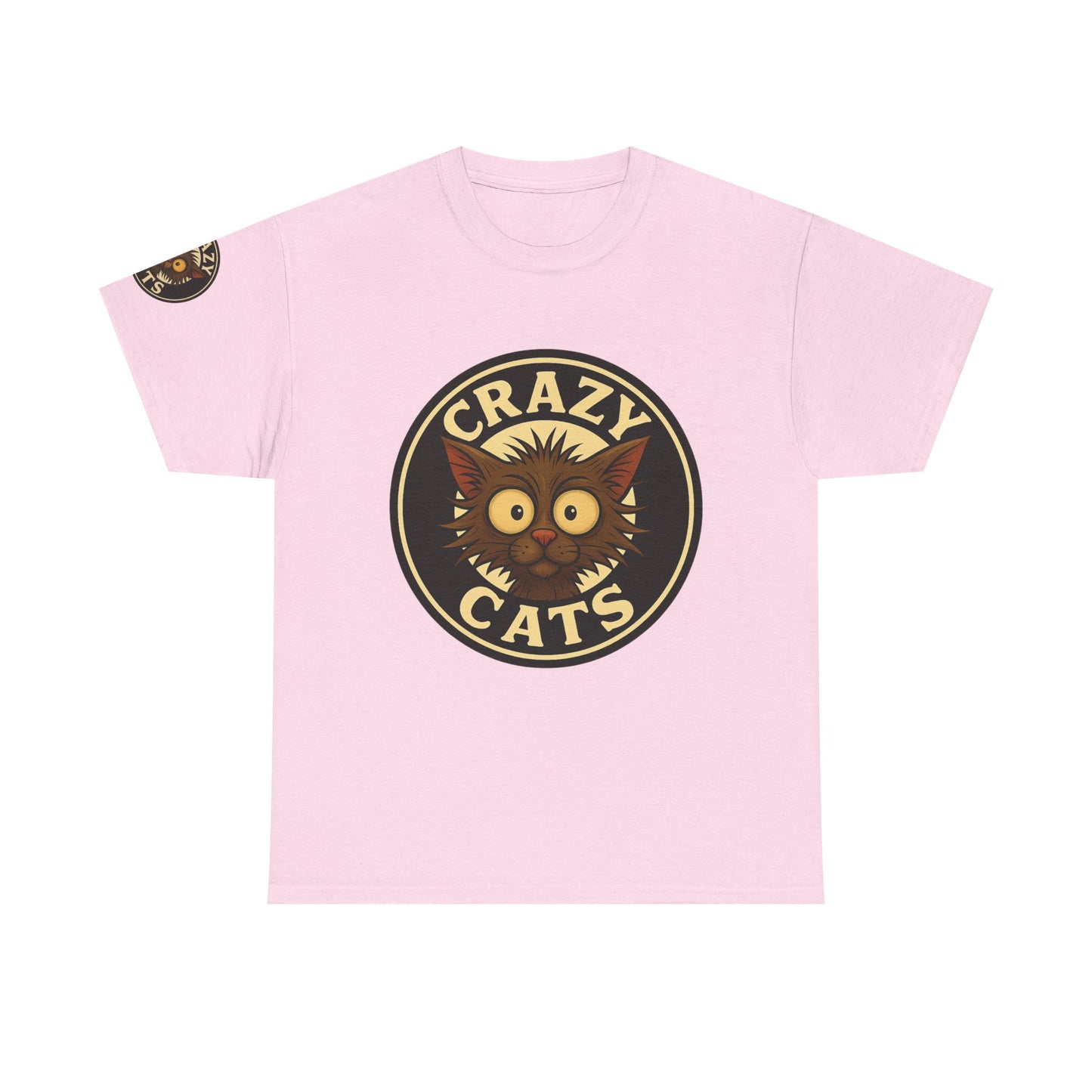 Crazy Cats T-Shirt — Vintage Cartoon Cat Graphic Tee for Cat Lovers