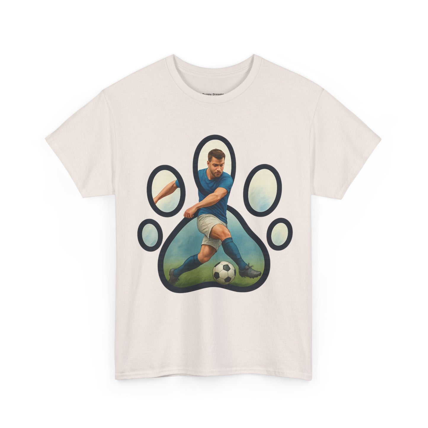 Soccer Paw Print Tee | Pet Lover Shirt, Animal Paw T-Shirt, Sports Gift, Unisex Apparel, Dog Lover Clothing