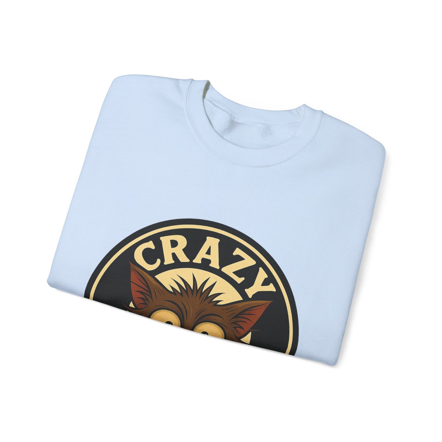 Crazy Cats Crewneck Sweatshirt — Vintage Cat Graphic Pullover
