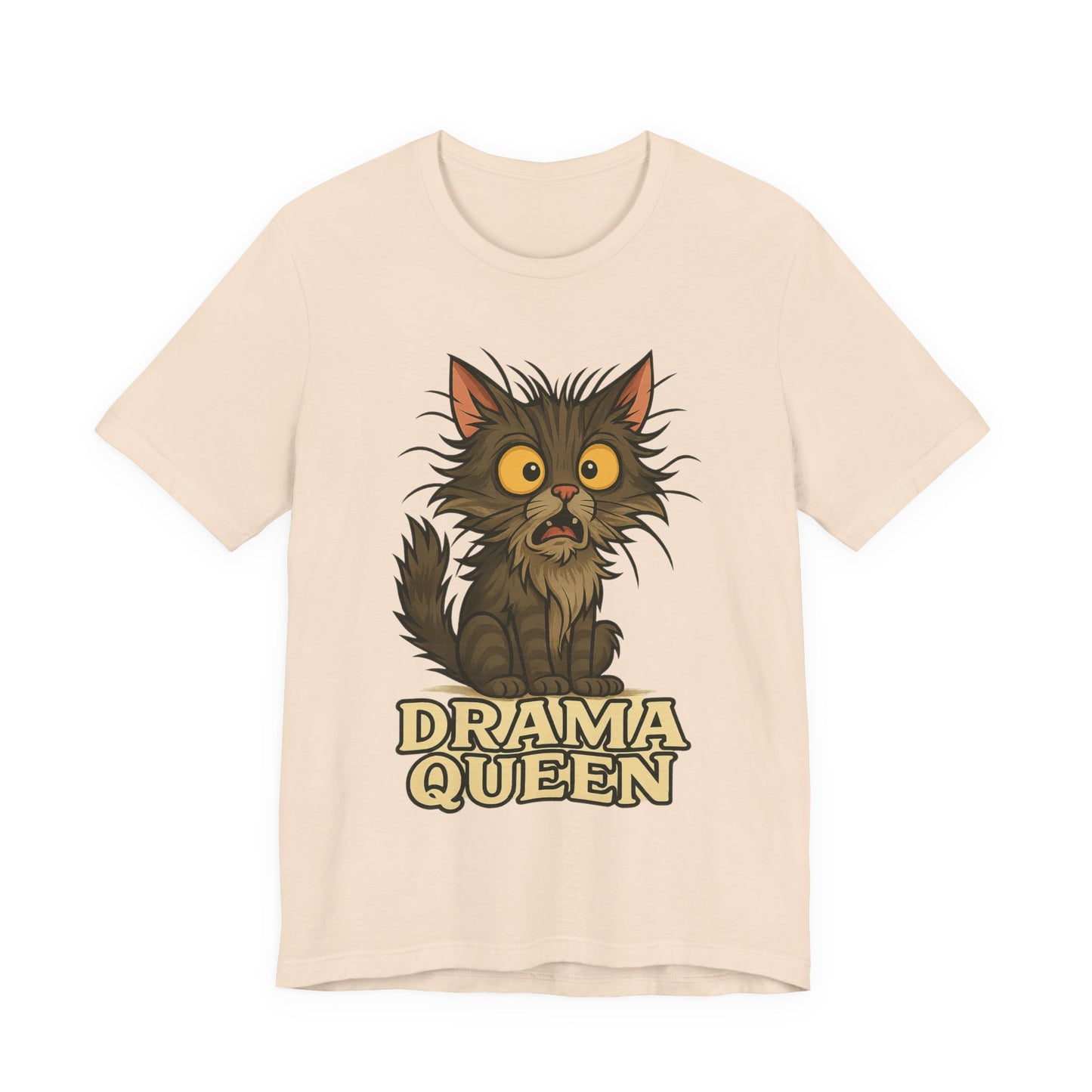 Drama Queen Cat T-Shirt — Crazy Cats Vintage Graphic Tee