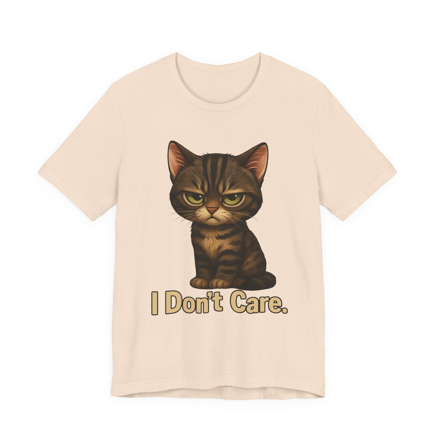 I Don’t Care Cat Tee — Cute Grumpy Cat Graphic T-Shirt