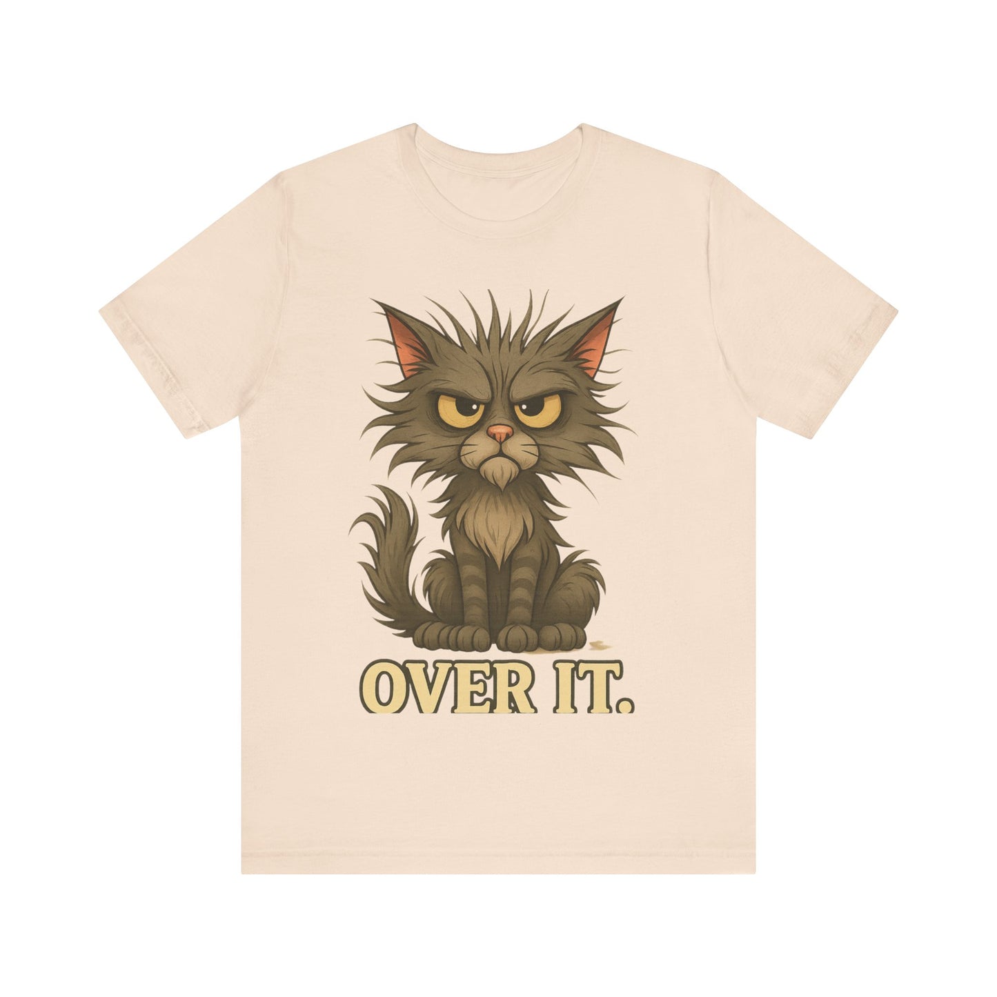 Over It Cat T-Shirt — Grumpy Kitty Graphic Tee