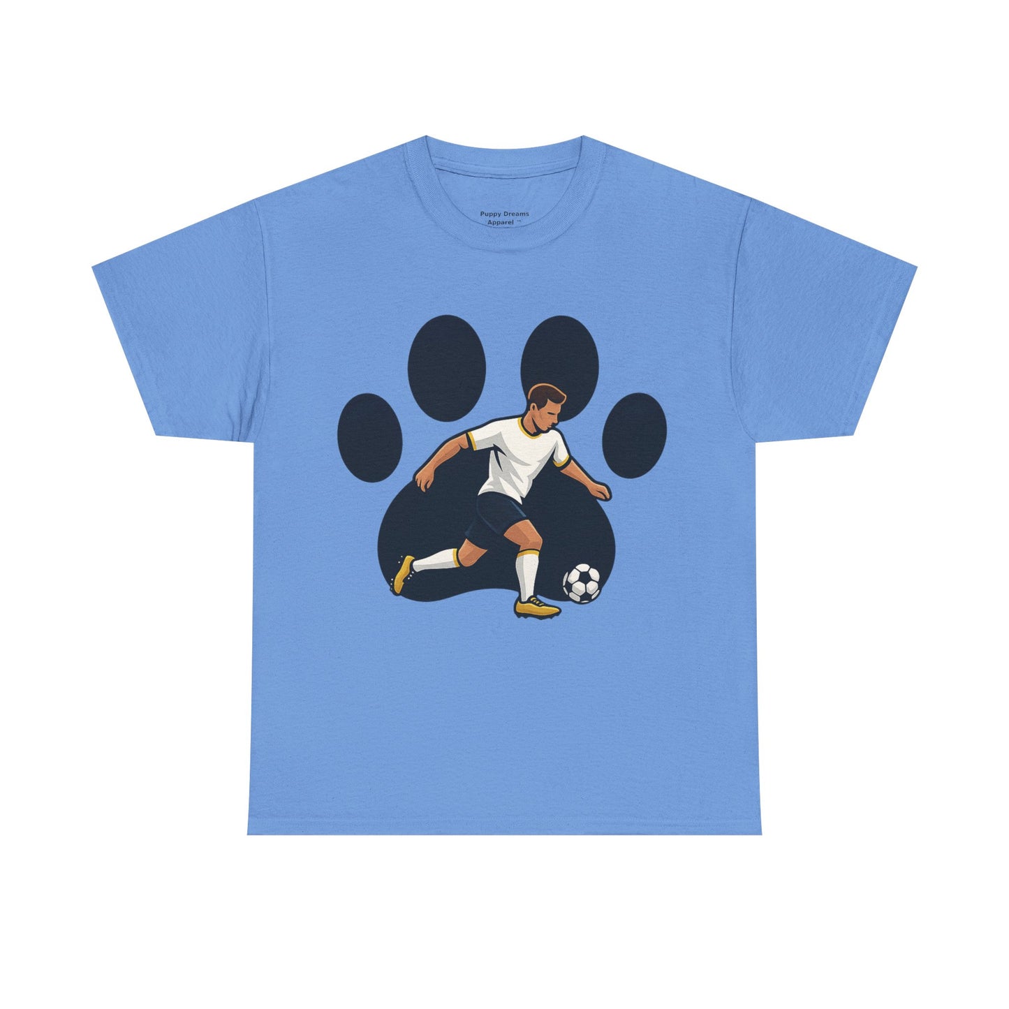 Soccer Paw Print Tee - Perfect for Soccer Lovers, Pet Owners, Sports Events, Birthdays, and Casual Wear