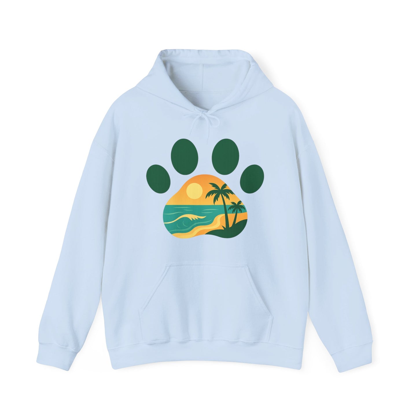 Cozy Beach Vibes Sweatshirt - Unisex Heavy Blend Hoodie for Pet Lovers, Sunset Design, Perfect Gift for Animal Lovers, Casual Comfort, [...]