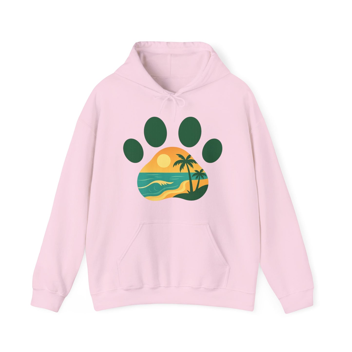Cozy Beach Vibes Sweatshirt - Unisex Heavy Blend Hoodie for Pet Lovers, Sunset Design, Perfect Gift for Animal Lovers, Casual Comfort, [...]