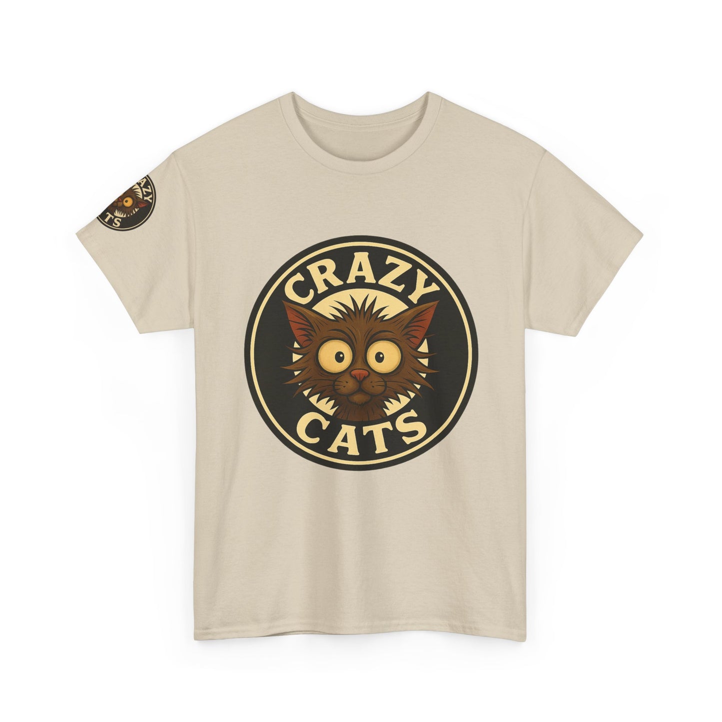 Crazy Cats T-Shirt — Vintage Cartoon Cat Graphic Tee for Cat Lovers
