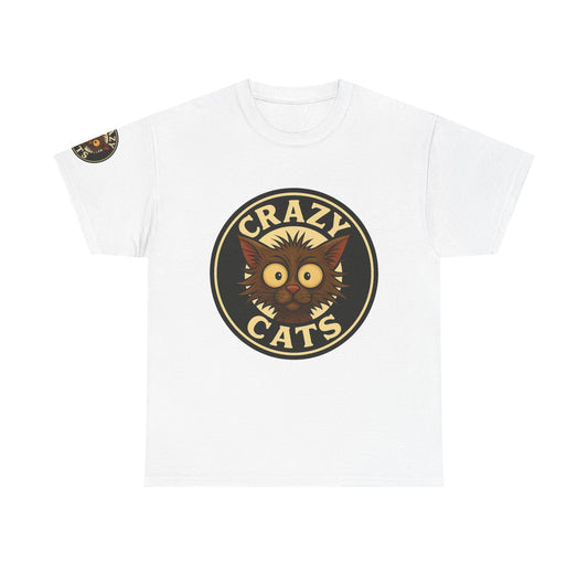 Crazy Cats T-Shirt — Vintage Cartoon Cat Graphic Tee for Cat Lovers