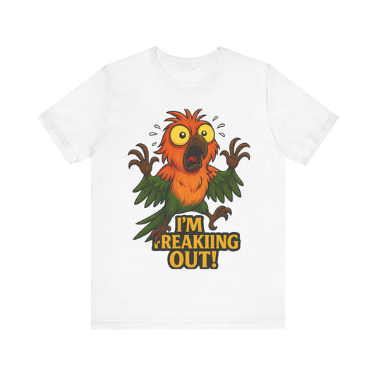 Funny "I'm Freaking Out" Parrot T-Shirt