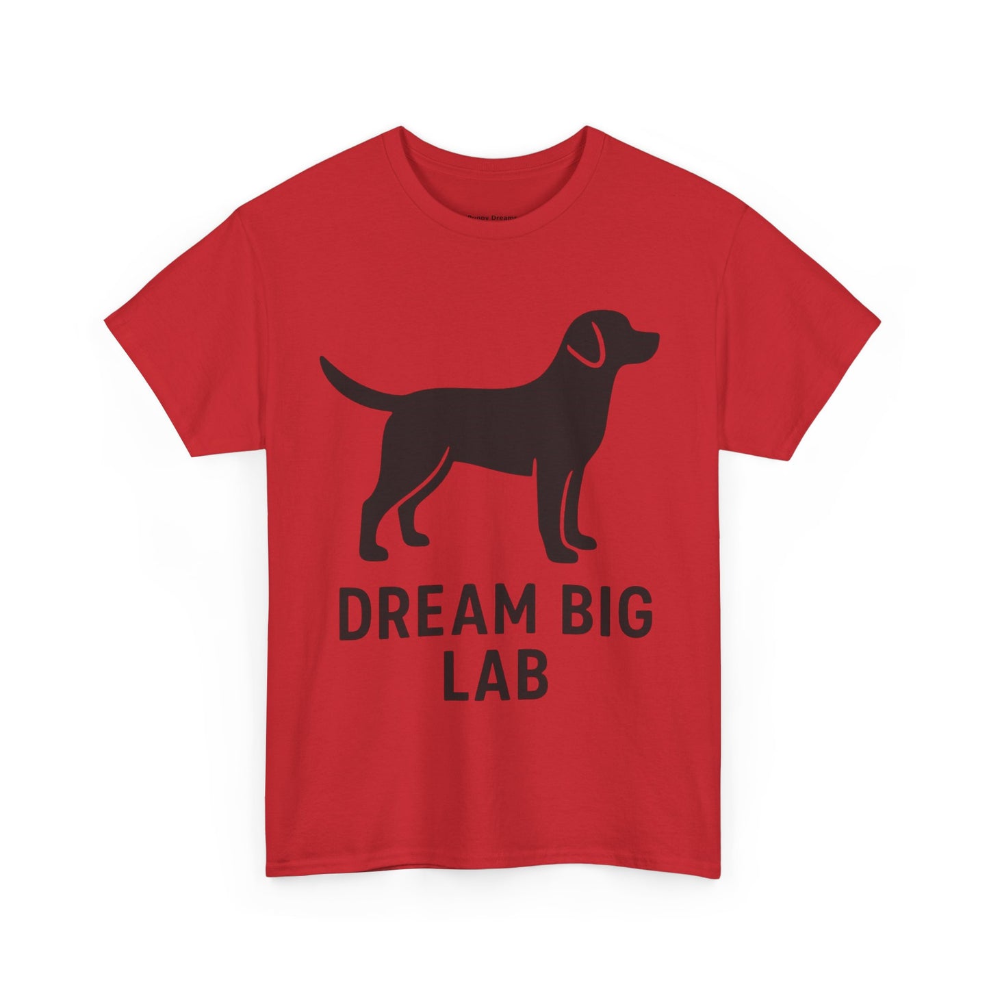 Dream Big Lab Unisex Heavy Cotton Tee - Perfect for Dog Lovers, Pet Enthusiasts, and Ideal Gift for Birthdays or Holidays