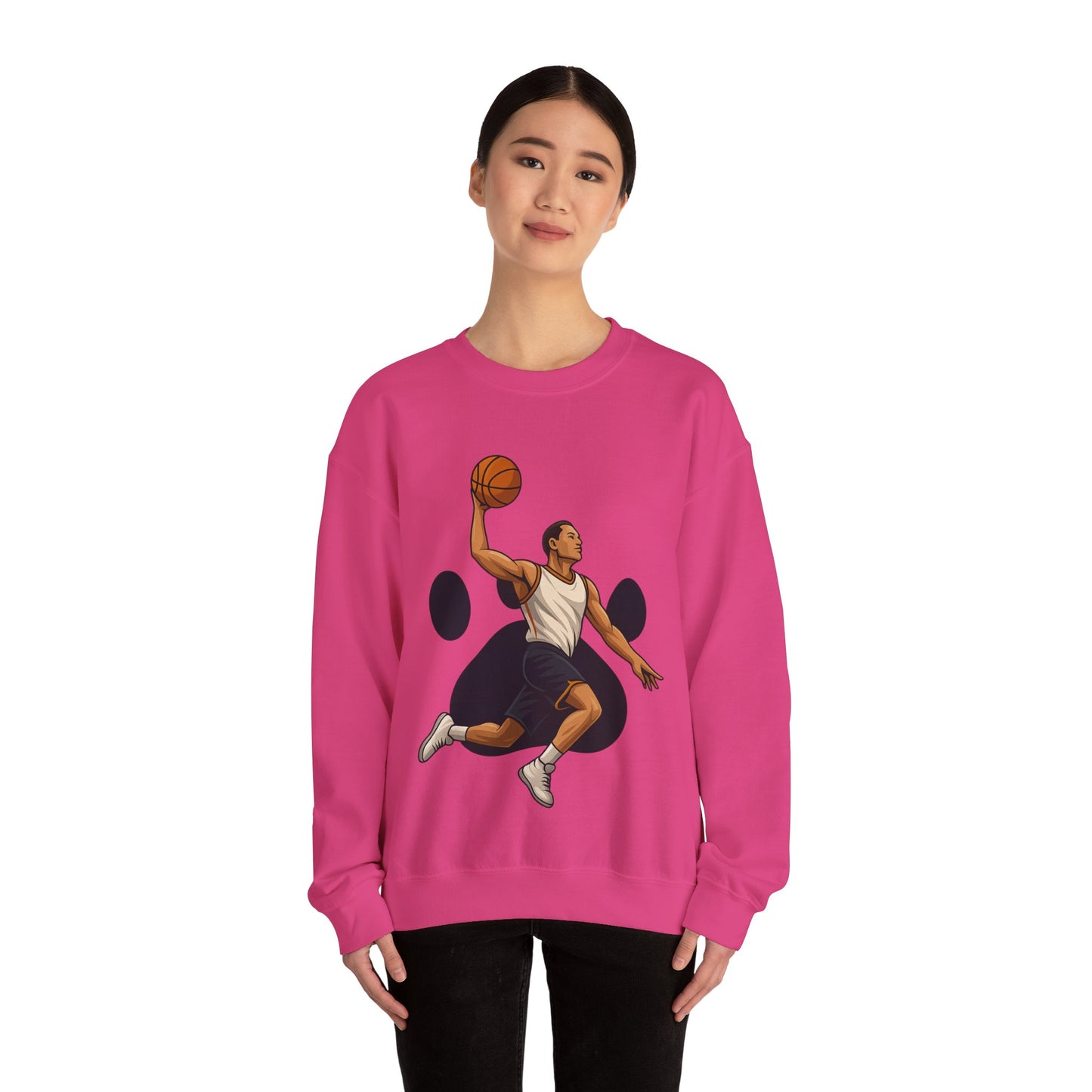 Basketball Vibes Crewneck Sweatshirt, Sports Gift, Athletic Fashion, Unisex Style, Casual Wear, Gift for Sport Lovers
