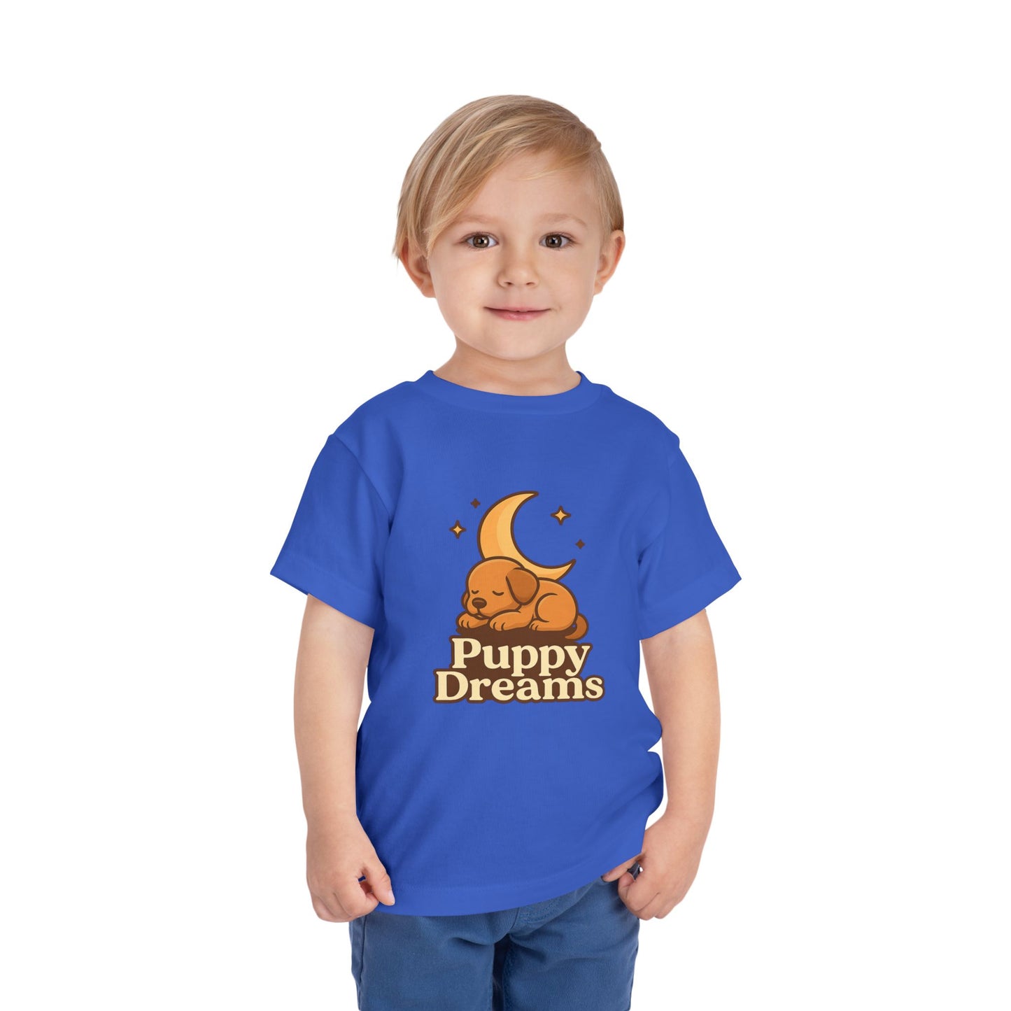 Puppy Dreams Toddler Tee, Cute Kids Shirt, Baby Gift, Animal Lovers T-Shirt, Toddler Summer Wear, Birthday Present