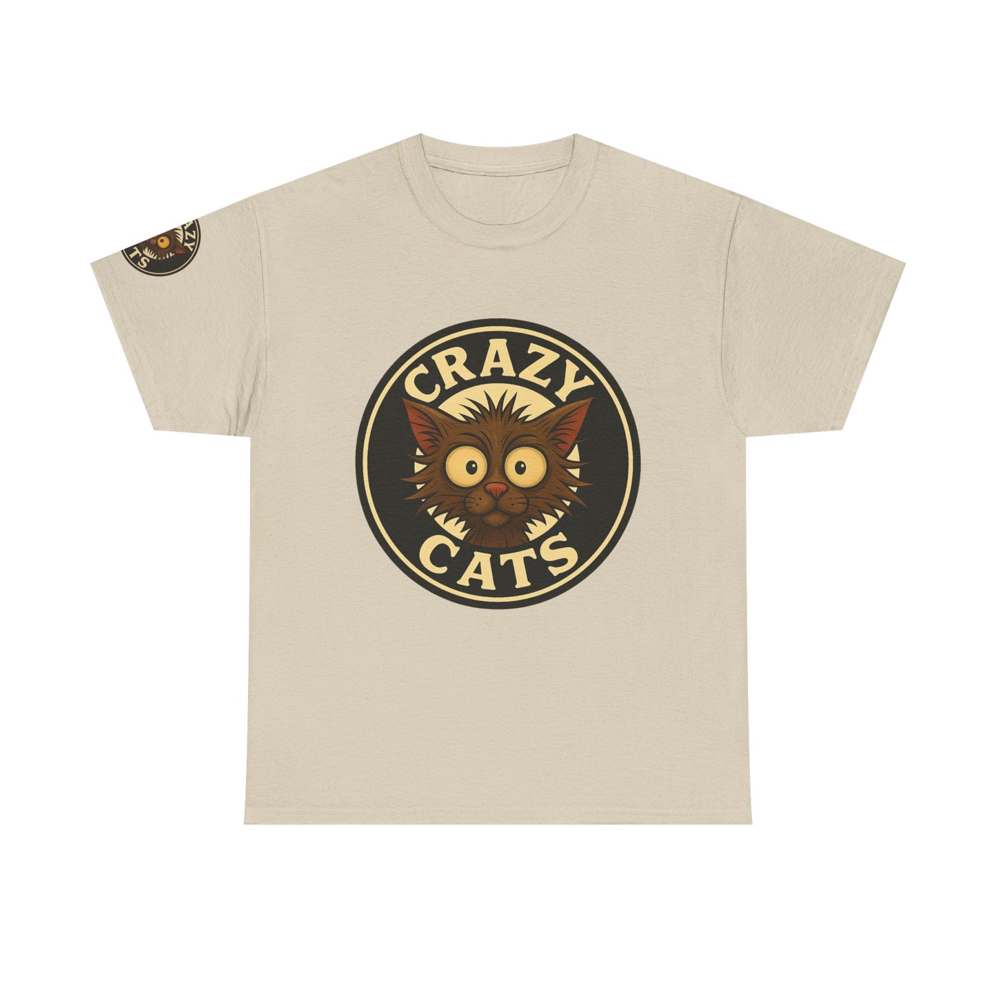 Crazy Cats T-Shirt — Vintage Cartoon Cat Graphic Tee for Cat Lovers
