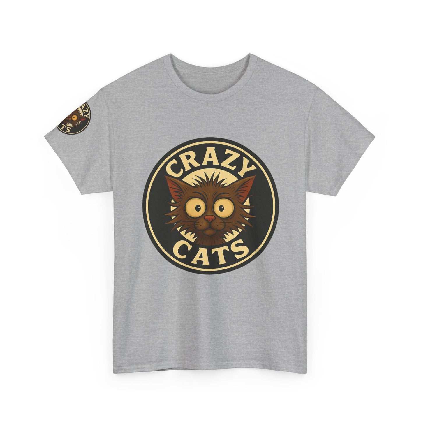 Crazy Cats T-Shirt — Vintage Cartoon Cat Graphic Tee for Cat Lovers