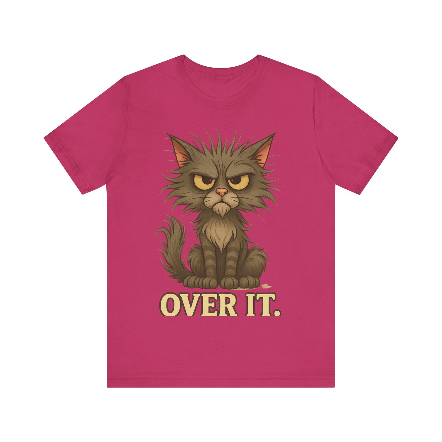 Over It Cat T-Shirt — Grumpy Kitty Graphic Tee