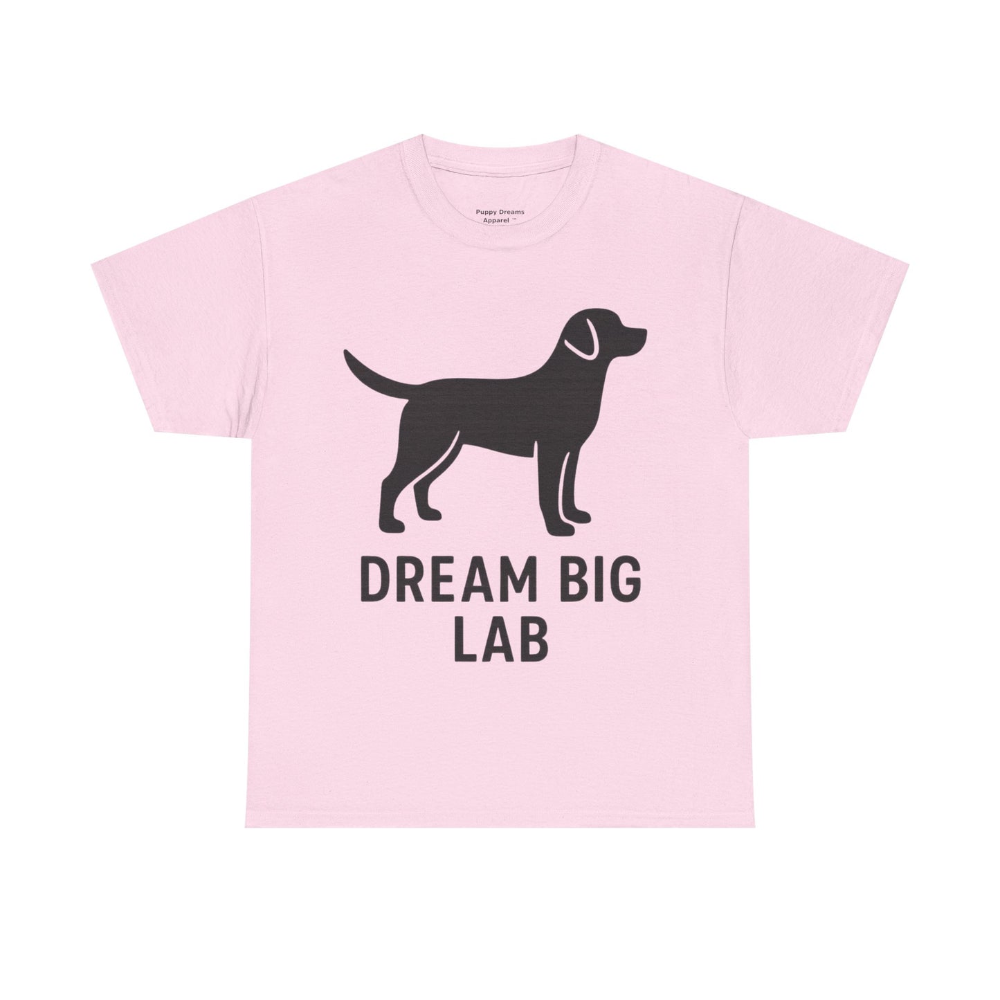 Dream Big Lab Unisex Heavy Cotton Tee - Perfect for Dog Lovers, Pet Enthusiasts, and Ideal Gift for Birthdays or Holidays