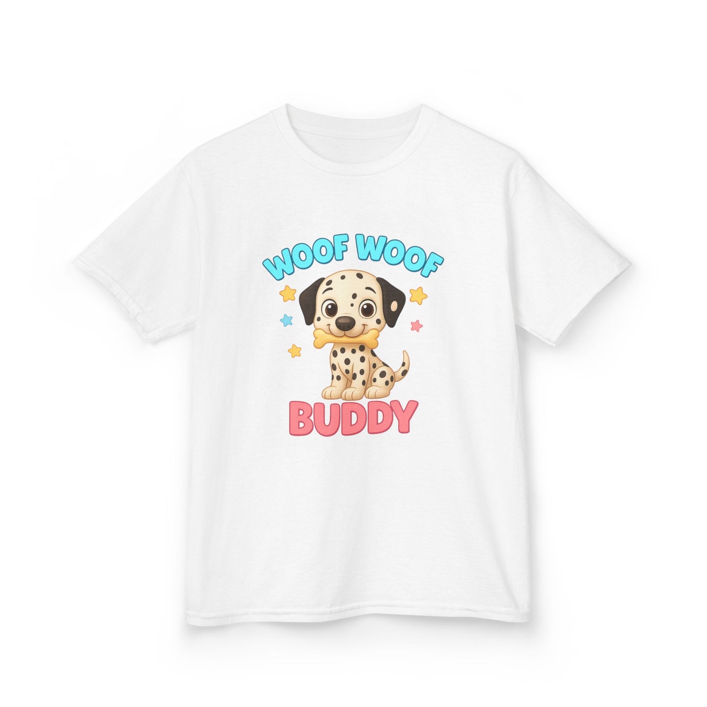 Kids Dalmatian Dog Tee, Cute Pet Shirt for Boys & Girls, Birthday Gift, Animal Lovers, Fun Casual Wear, Cartoon Dog Design