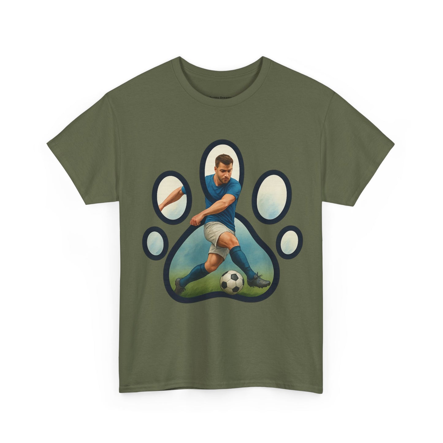 Soccer Paw Print Tee | Pet Lover Shirt, Animal Paw T-Shirt, Sports Gift, Unisex Apparel, Dog Lover Clothing