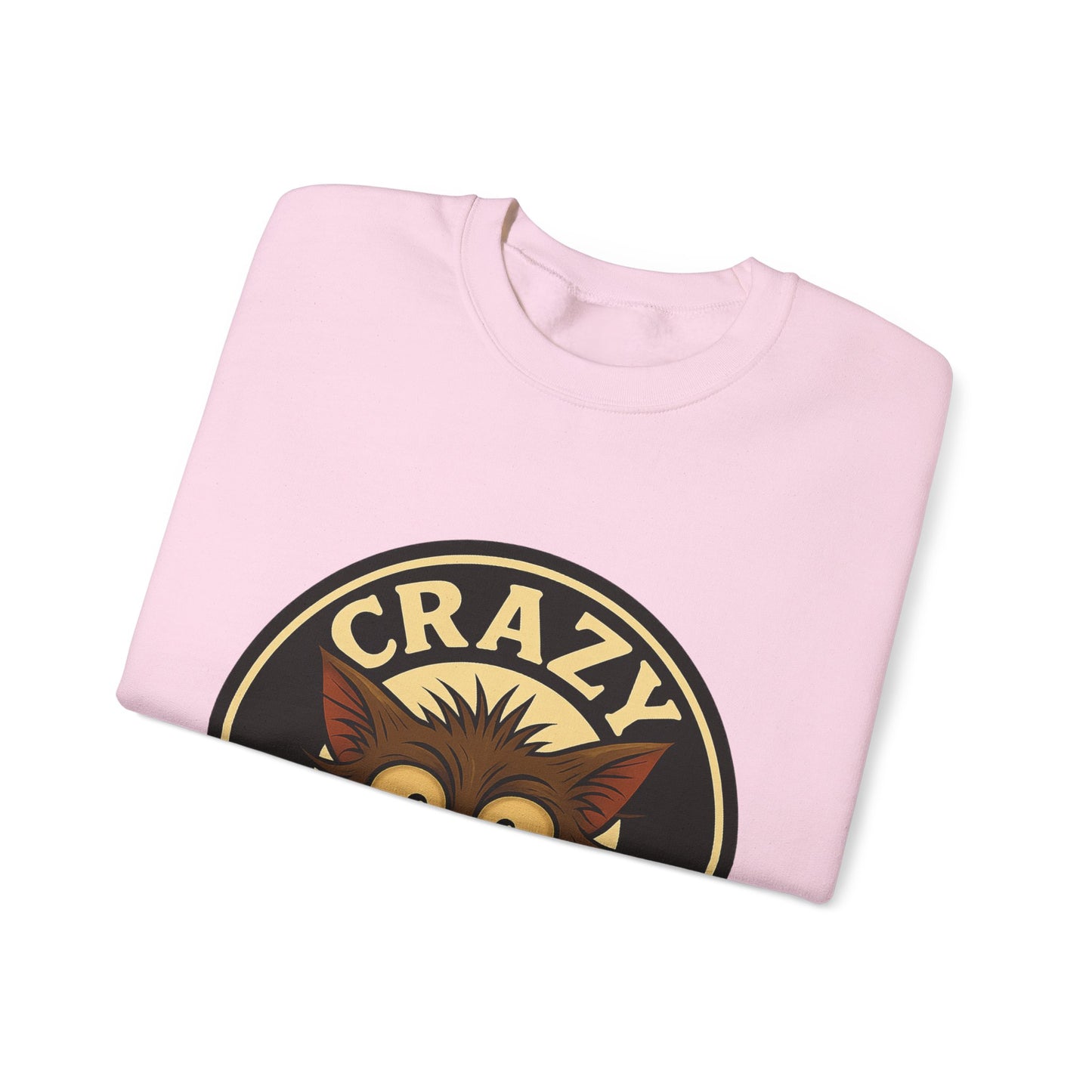 Crazy Cats Crewneck Sweatshirt — Vintage Cat Graphic Pullover