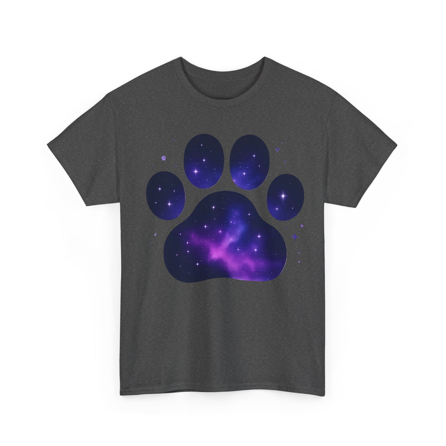 Cosmic Pet Paw Print Tee | Unisex T-Shirt for Animal Lovers, Galaxy Print, Dog & Cat Tees, Gift for Pet Owners, Space Theme Shirt