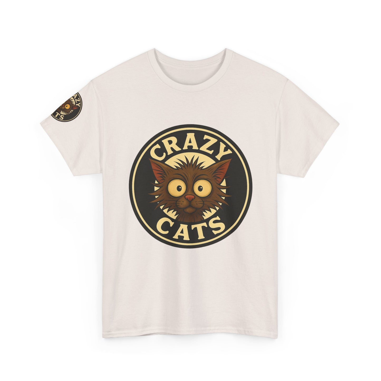 Crazy Cats T-Shirt — Vintage Cartoon Cat Graphic Tee for Cat Lovers