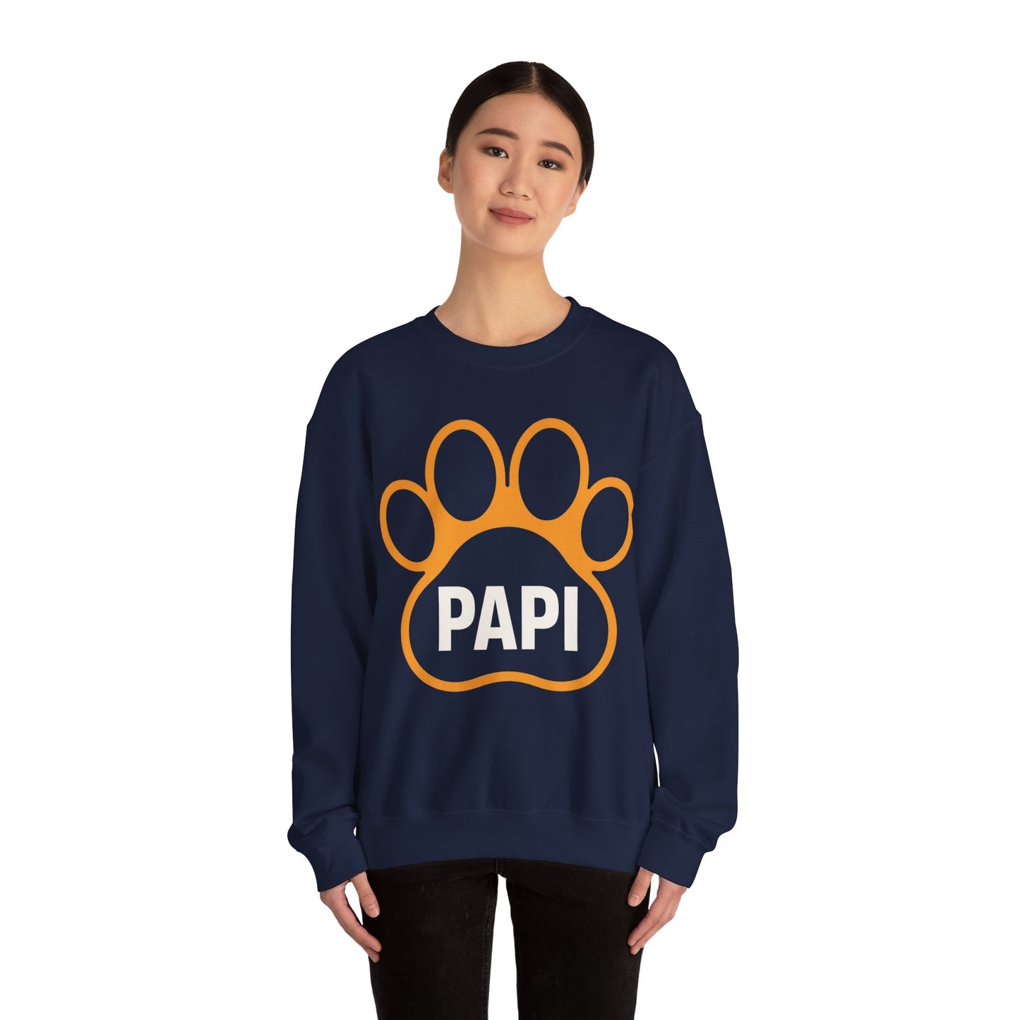 Paw Print Unisex Sweatshirt for Pet Lovers, Cozy Gift for Dog Moms, Birthday Gift, Animal Lover Apparel, Cute Pet Owner Crewneck
