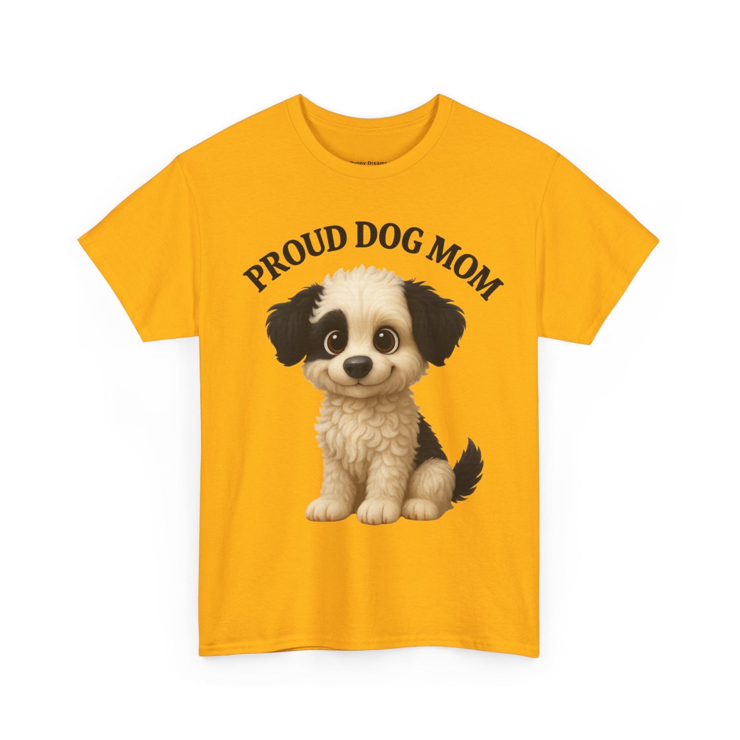 Proud Dog Mom Tee, Unisex Cotton Shirt for Dog Lovers, Pet Owner Gift, Casual Wear, Animal Lover Apparel