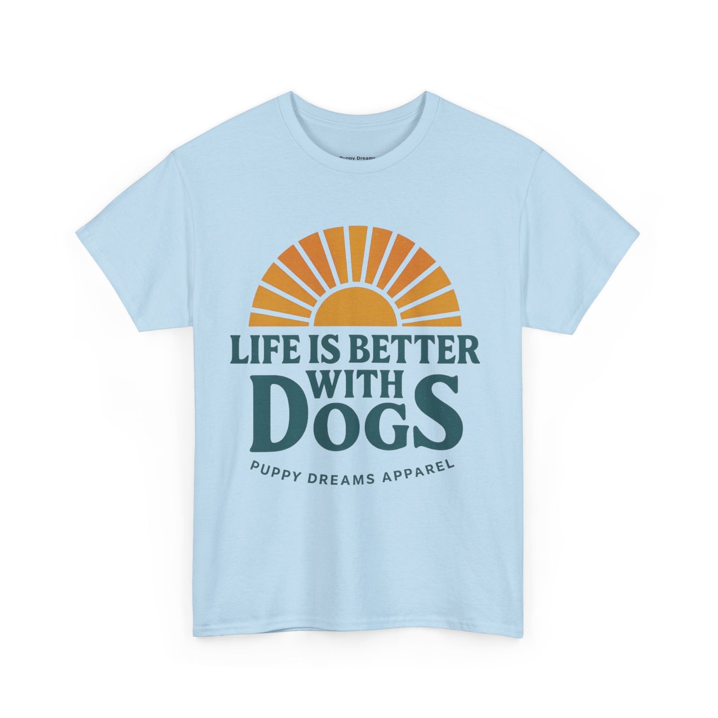 Life is Better with Dogs Tee, Unisex Cotton T-Shirt, Dog Lover's Gift, Cute Pet Apparel, Everyday Casual Wear