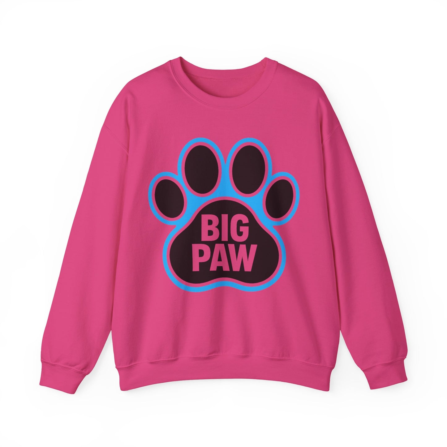 Paw Print Sweatshirt for Animal Lovers, Cozy Sweater, Pet Owner Gift, Big Paw Crewneck, Animal Rescue Fundraiser