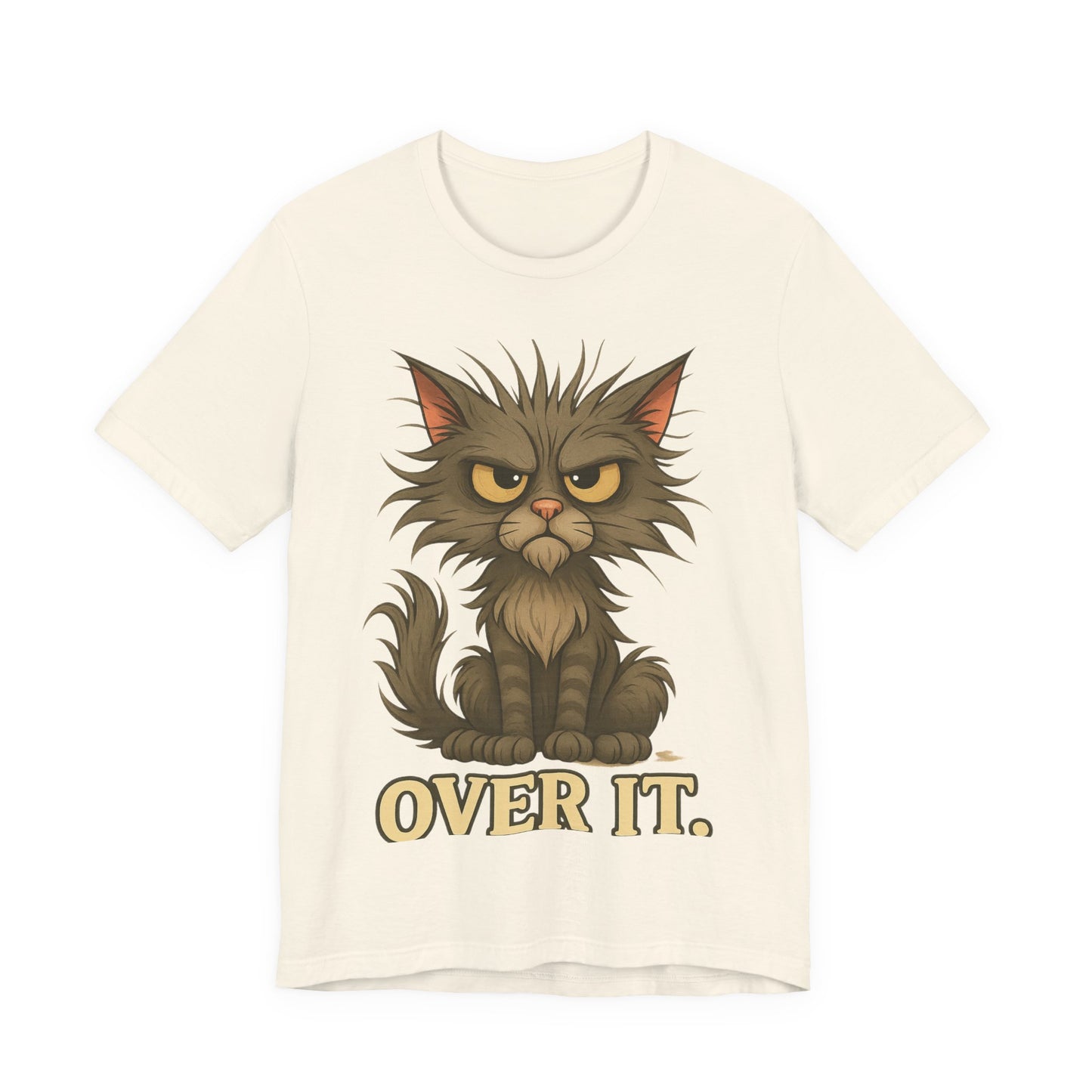 Over It Cat T-Shirt — Grumpy Kitty Graphic Tee