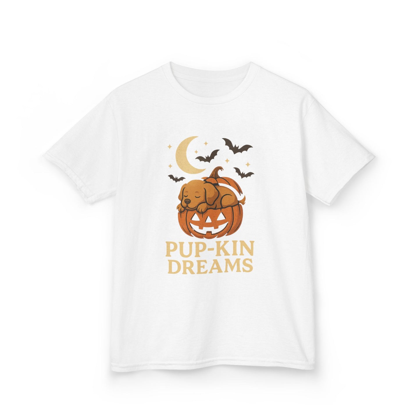 Kids Halloween Tee - Pup-kin Dreams, Cute Halloween Shirt, Kid's T-Shirt, Pumpkin Shirt, Halloween Costume, Fall Apparel