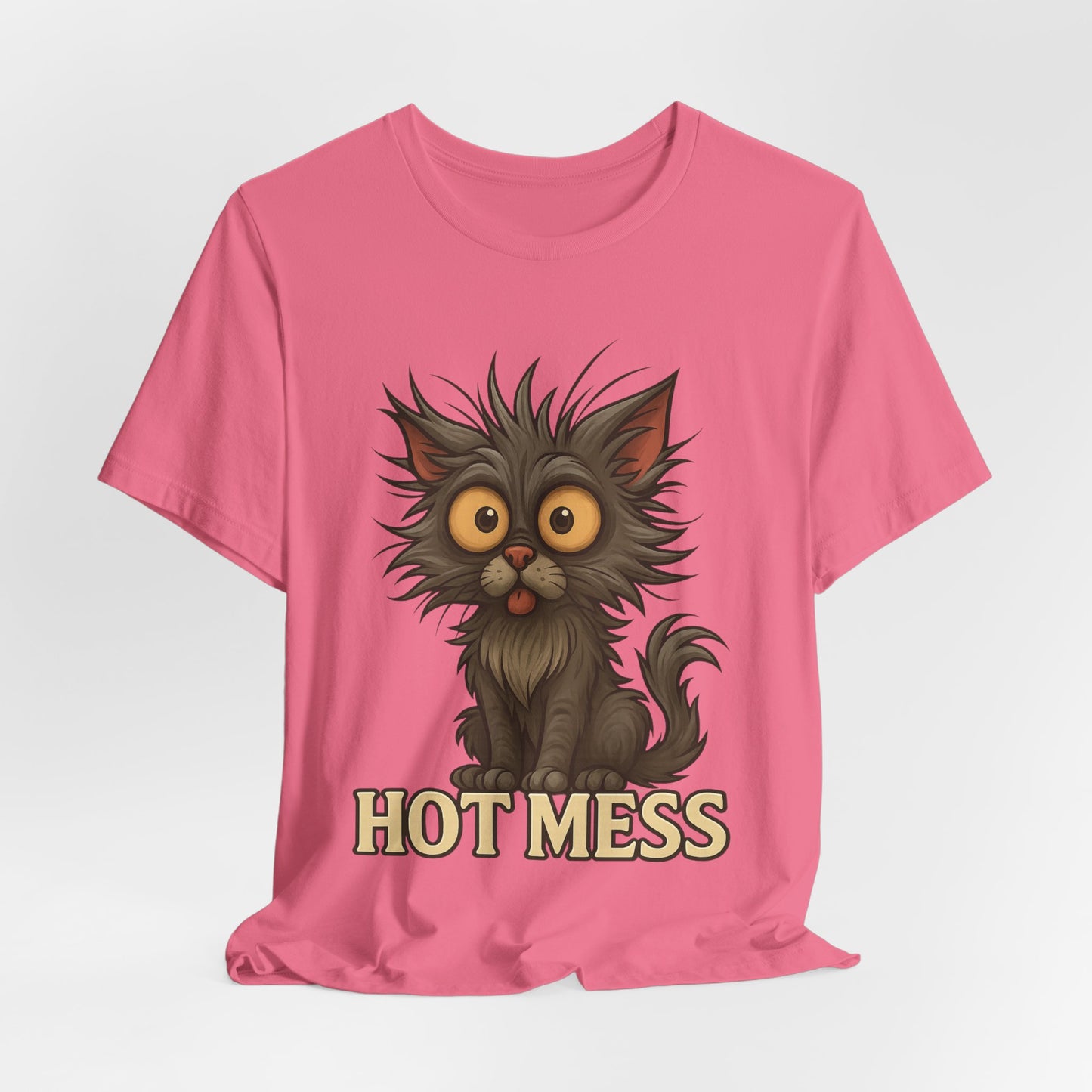 Hot Mess Cat Tee — Funny Cute Cat Graphic T-Shirt