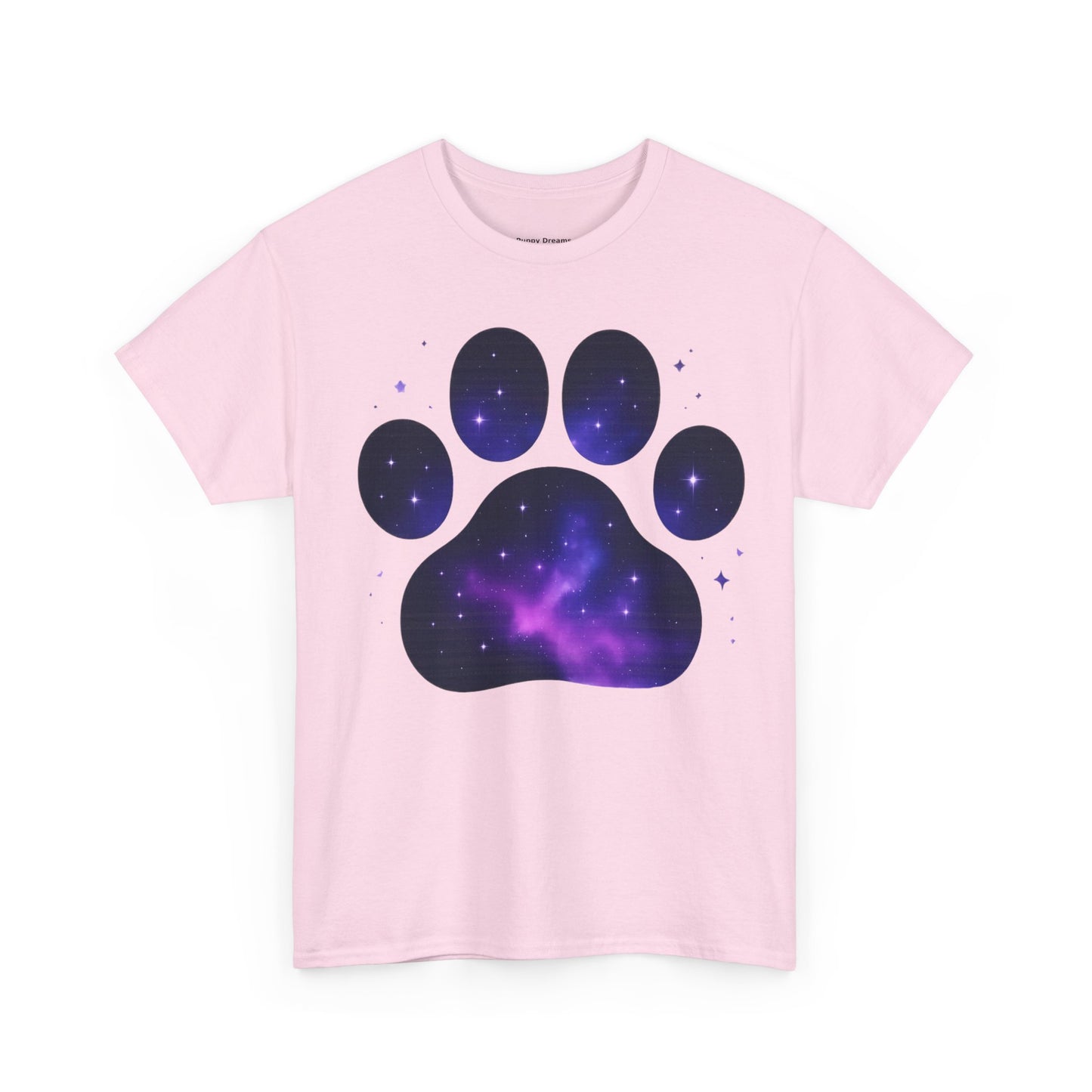 Cosmic Pet Paw Print Tee | Unisex T-Shirt for Animal Lovers, Galaxy Print, Dog & Cat Tees, Gift for Pet Owners, Space Theme Shirt