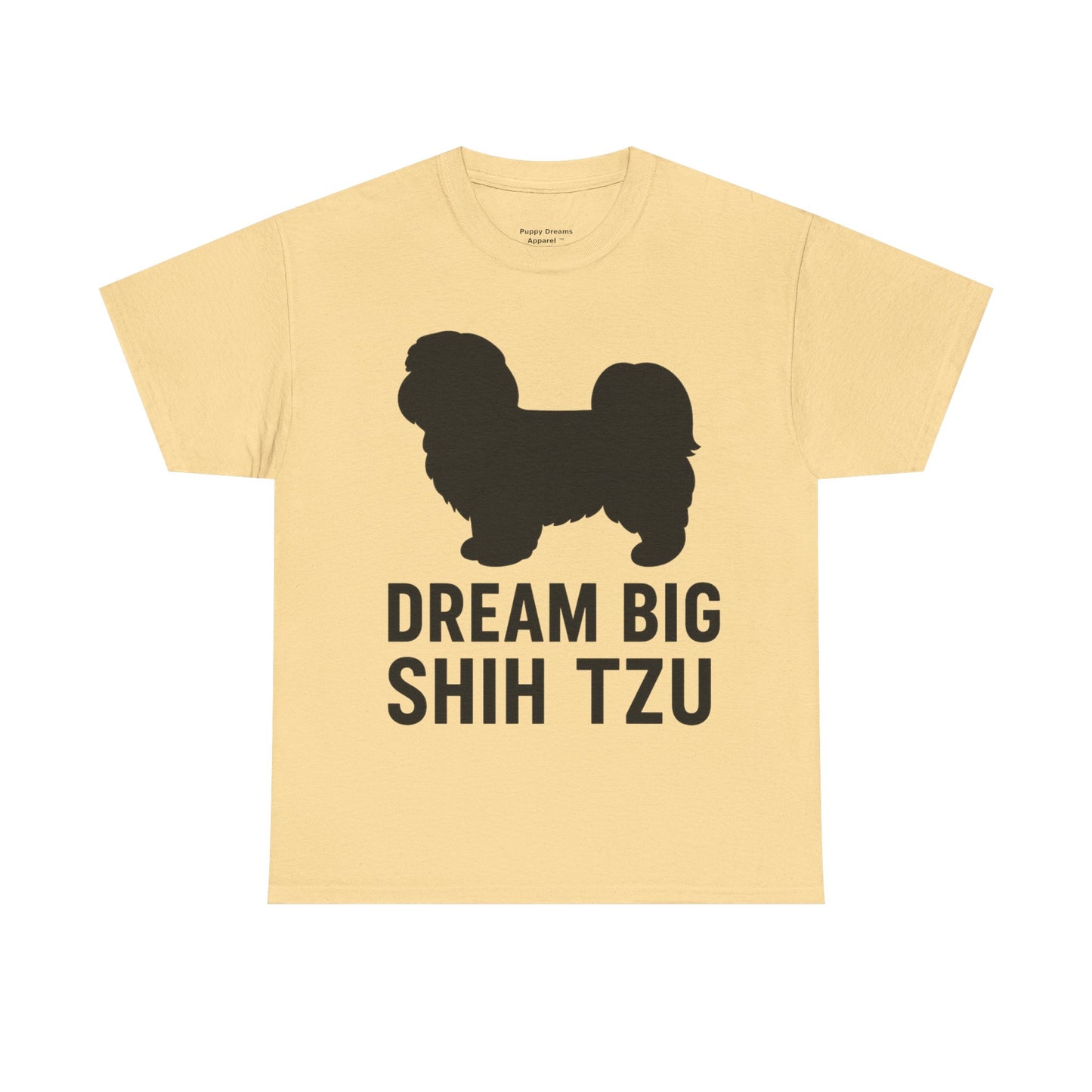 Shih Tzu Dream Big Tee - Unisex Cotton Shirt, Dog Lover Gift, Birthday Apparel, Cute Pet Tee, Casual Wear