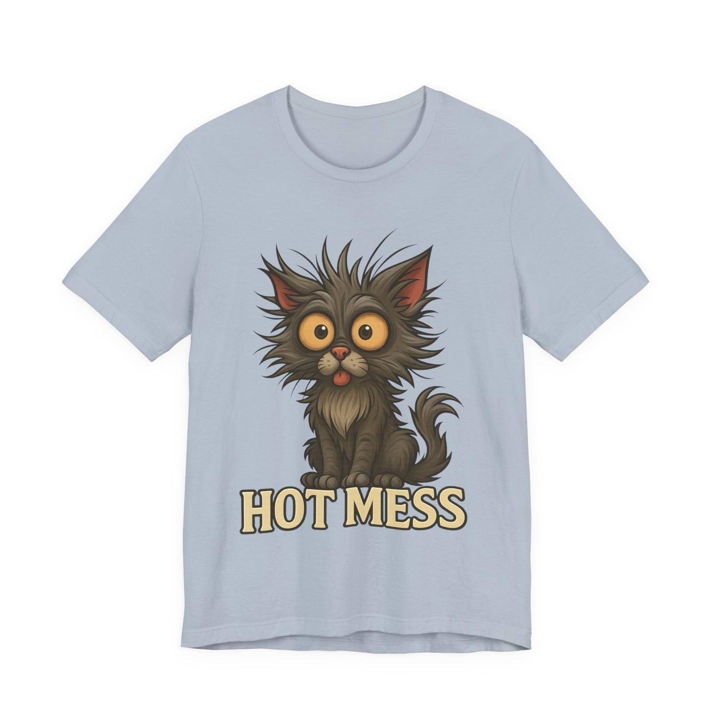 Hot Mess Cat Tee — Funny Cute Cat Graphic T-Shirt