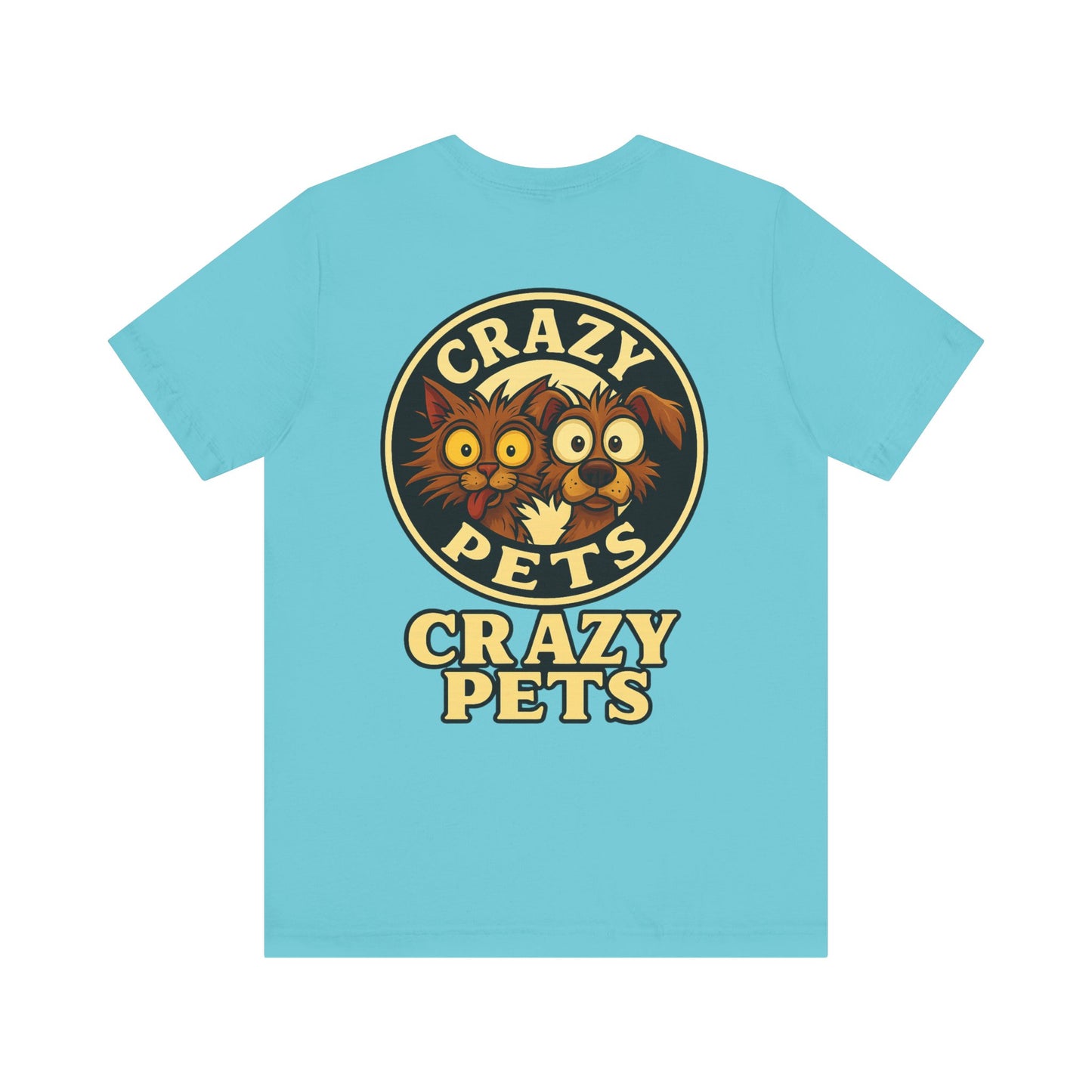 Running on Vibes and Poor Decisions Tee — Funny Coffee Dog Graphic T-Shirt