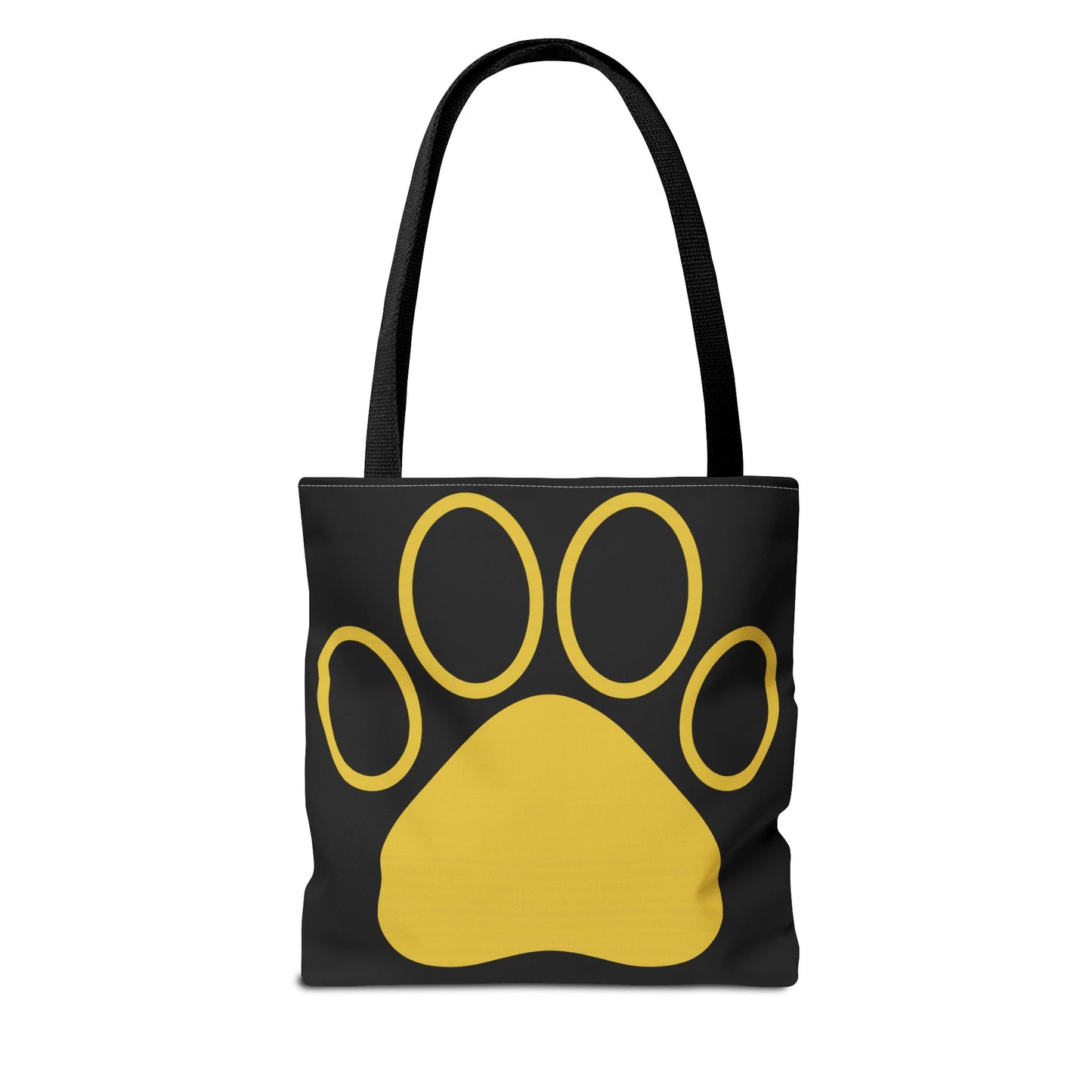 Custom Pet Lover Tote Bag, Yellow Paw Print, Eco-Friendly Bag, Gift for Pet Parents, Dog Mom Bag, Animal Lover Bag