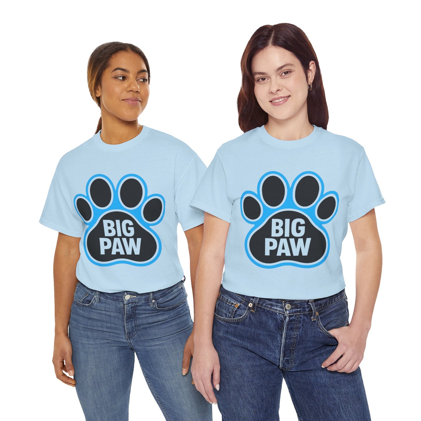 Big Paw Animal Lover Tee, Pet Owner Gift, Unisex Cotton Shirt for Dog Lovers, Cute Paw Print Tee, Casual Everyday Wear