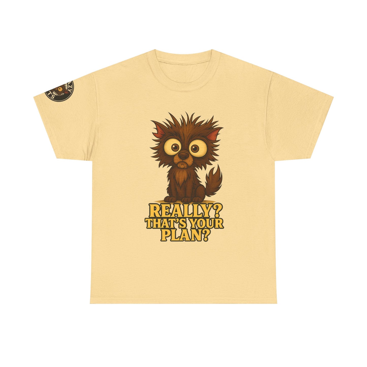T-Shirt — Cute Owl Graphic “Really? That’s Your Plan?” Funny Animal Tee