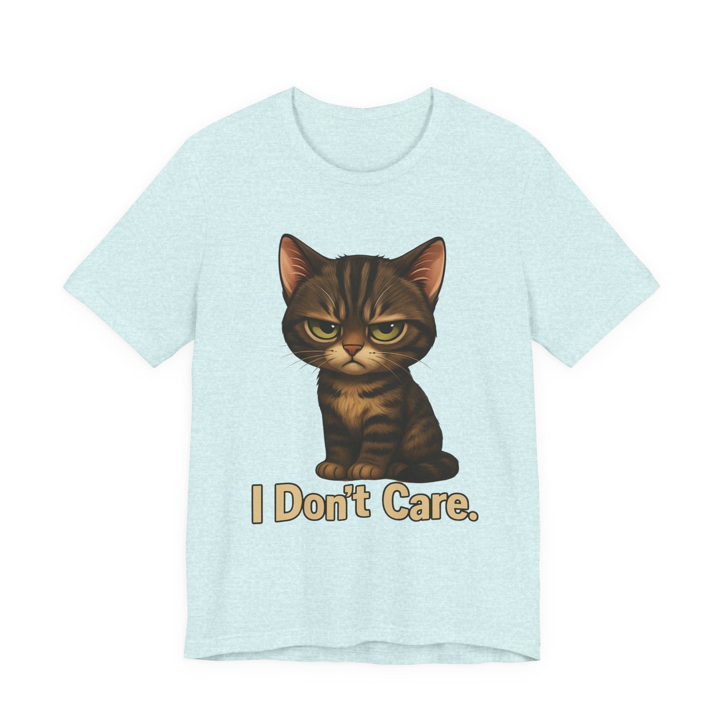 I Don’t Care Cat Tee — Cute Grumpy Cat Graphic T-Shirt