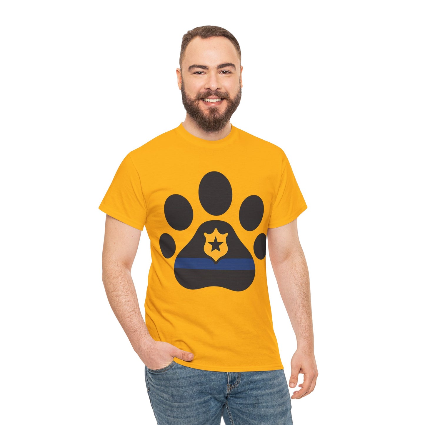 Paw Print Graphic Tee - Unisex Heavy Cotton Tee for Pet Lovers, Gifts for Dog Owners, Casual Wear, Animal Rescue Support, Animal Lover [...]