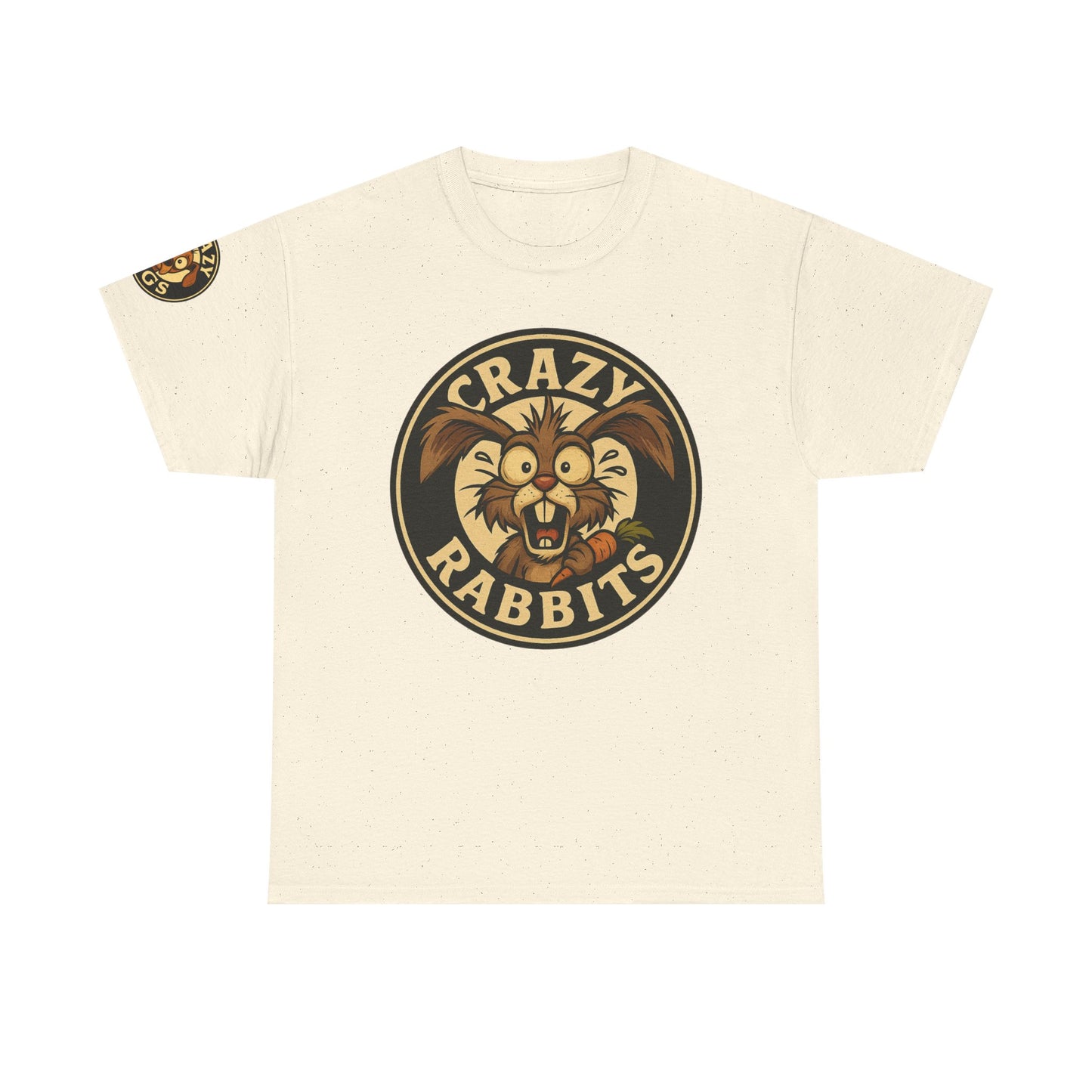 Crazy Rabbits Graphic Tee — Retro Mascot Rabbit Shirt